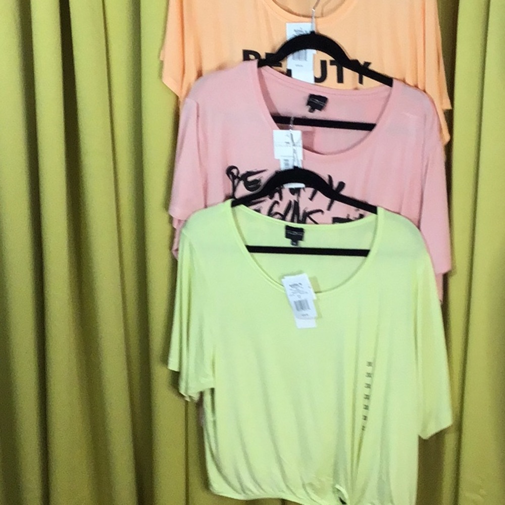 PSK Collective plus size work out shirts size 3X lot203
